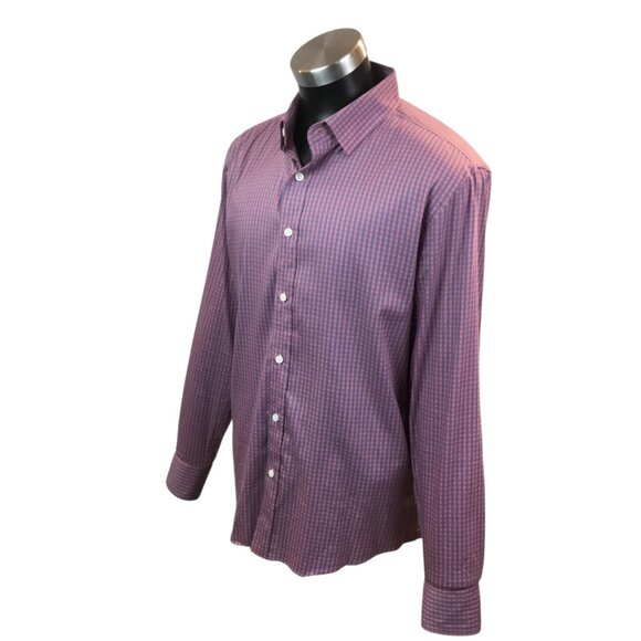 Faherty Mens M Checkered Long Sleeve Button Down Shirt Supima Cotton & Recycled - Picture 2 of 6